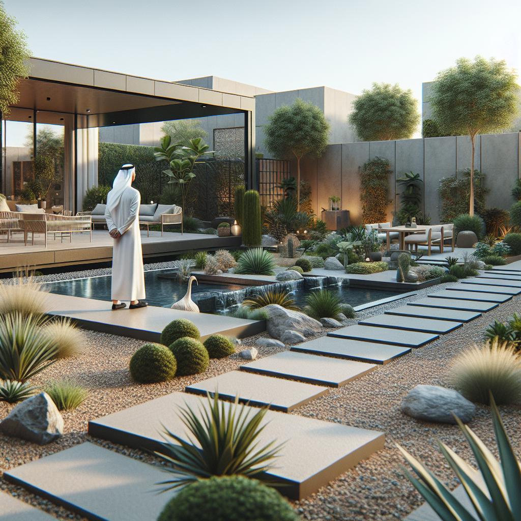 تصميم حدائق منزلية عصرية بأقل من 2000متر مربع