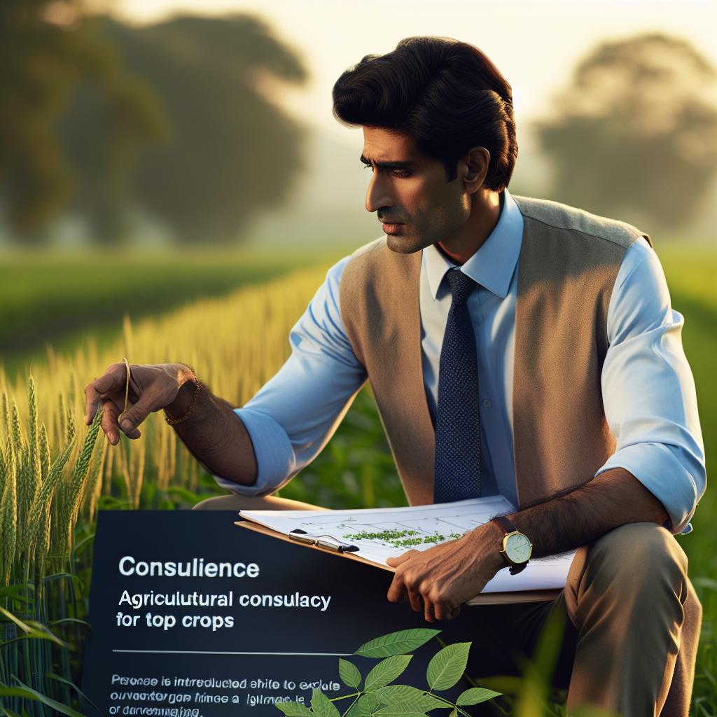 استشارات زراعية وخدمات ارشادية لأفضل المحاصيل