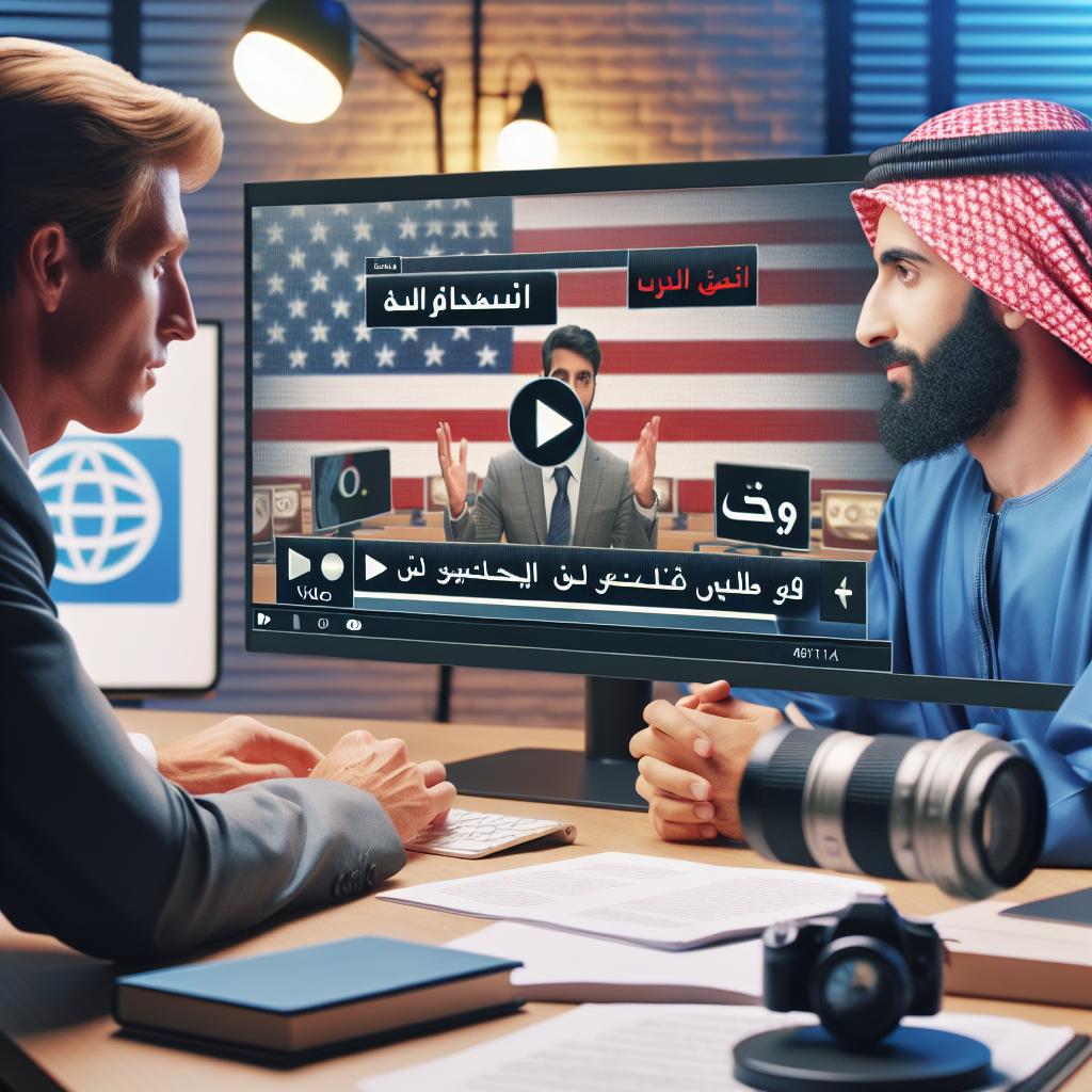 خدمة ترجمة الفيديوهات والدورات بين العربية والإنجليزية