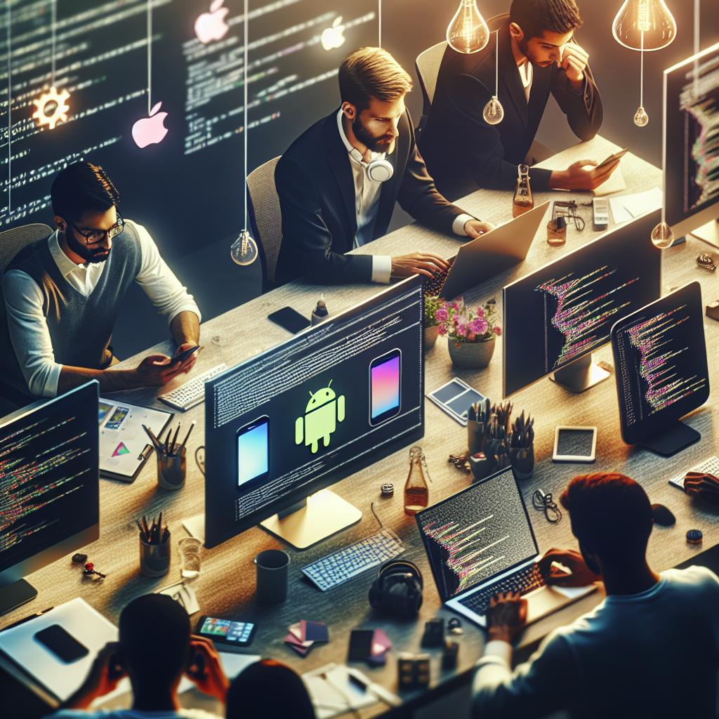 تصميم وبرمجة تطبيقات الموبايل بأنظمة أندرويد وiOS