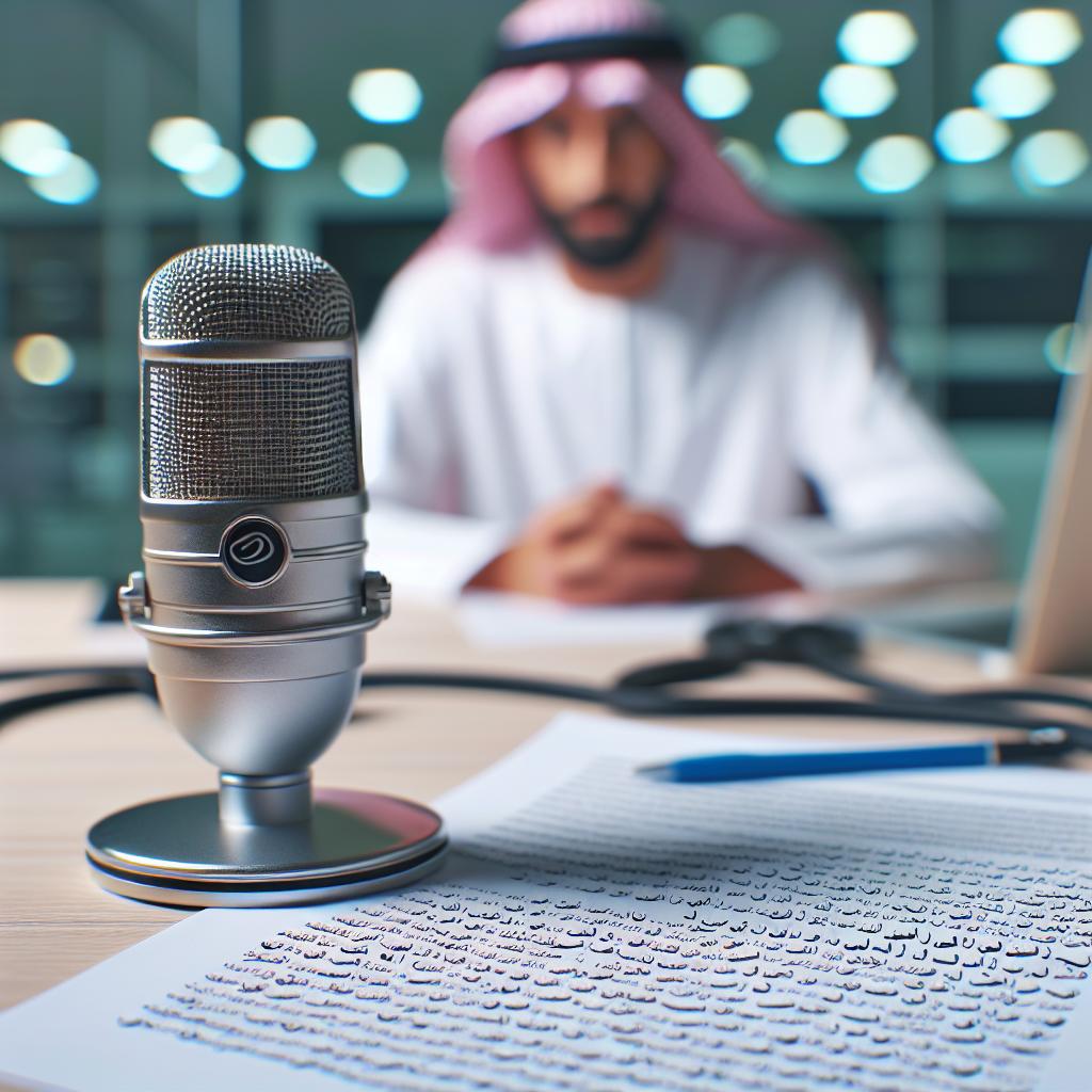 تحويل الملفات الصوتية إلى نصوص مكتوبة وتدقيق لغوي