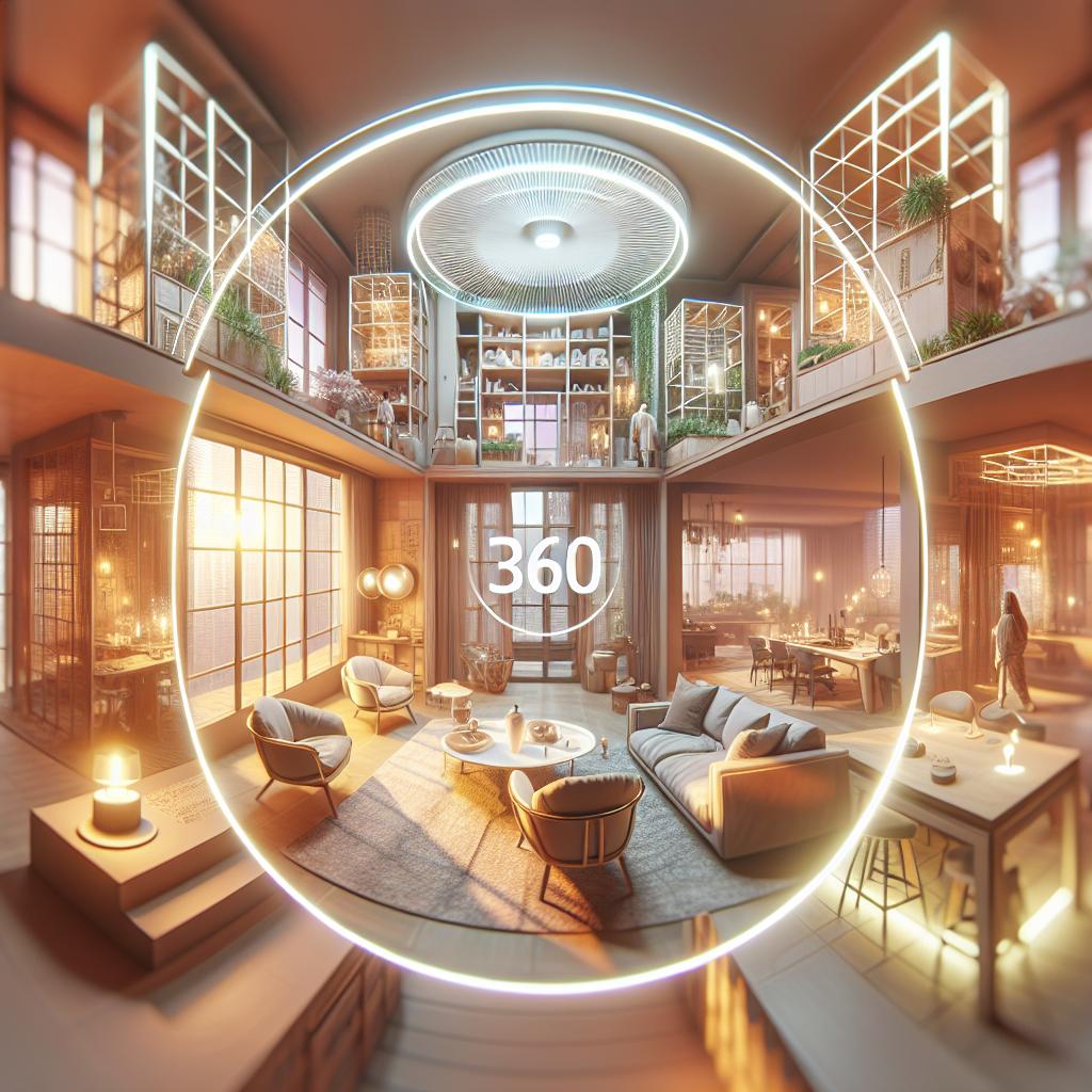 تصاميم معمارية ثلاثية الأبعاد بتقنية VR360 عالية الجودة