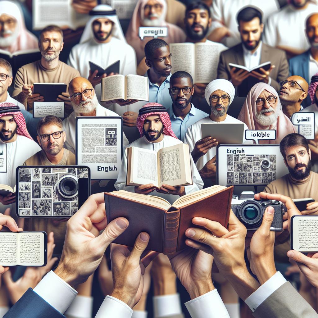 ترجمة إنجليزية عربية للمحتوى التعليمي والقنوات