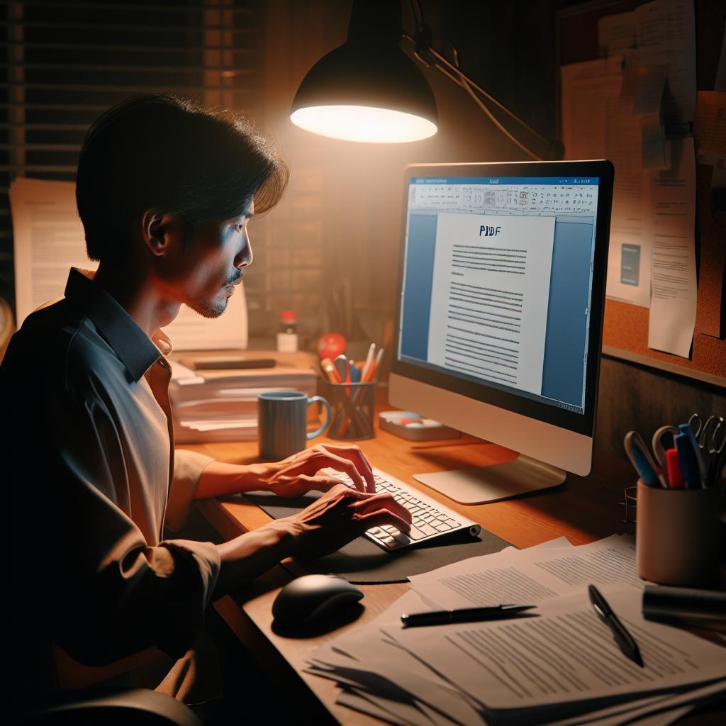 تحويل ملفات PDF إلى Word مع تدقيق نحوي ويدوي