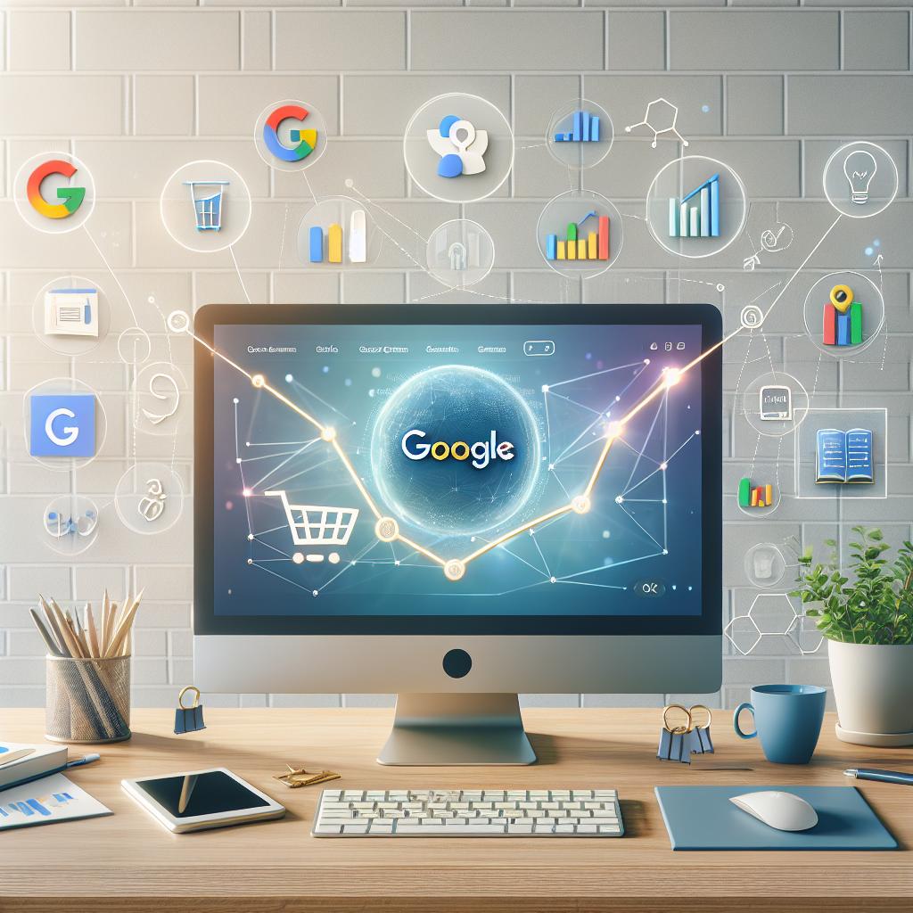 ربط المتجر,جوجل,ميرشنت سنتر,زيادة المبيعات,تجارة إلكترونية,تحسين محركات البحث,استراتيجيات التسويق