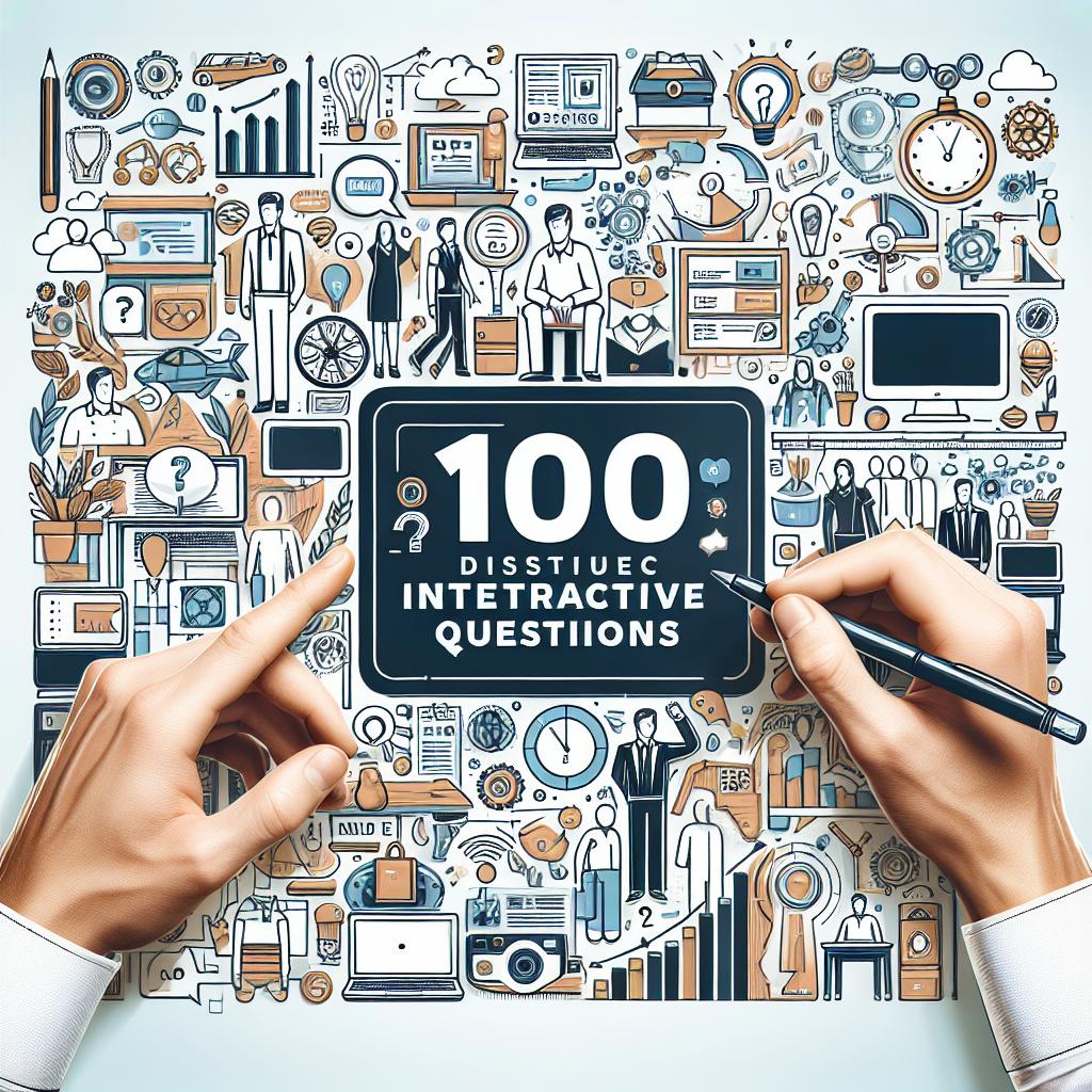 أسئلة تفاعلية,تصميم جذاب,100 سؤال,نشر,محتوى تفاعلي,إبداع,استمتاع