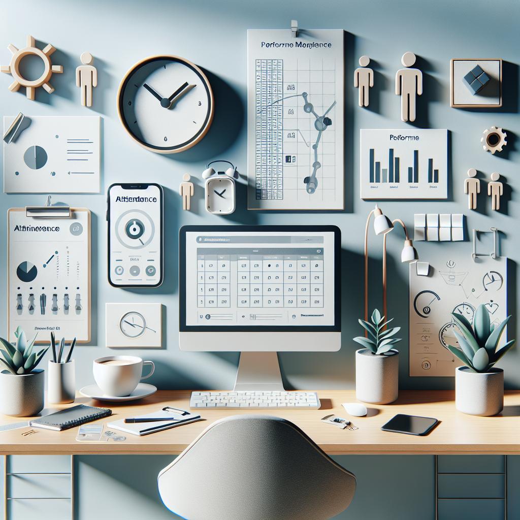 سجل حضور,موظفين,تقييم الأداء,تحسين الأداء,إدارة الموارد البشرية,إنتاجية العمل,تقنيات التسجيل